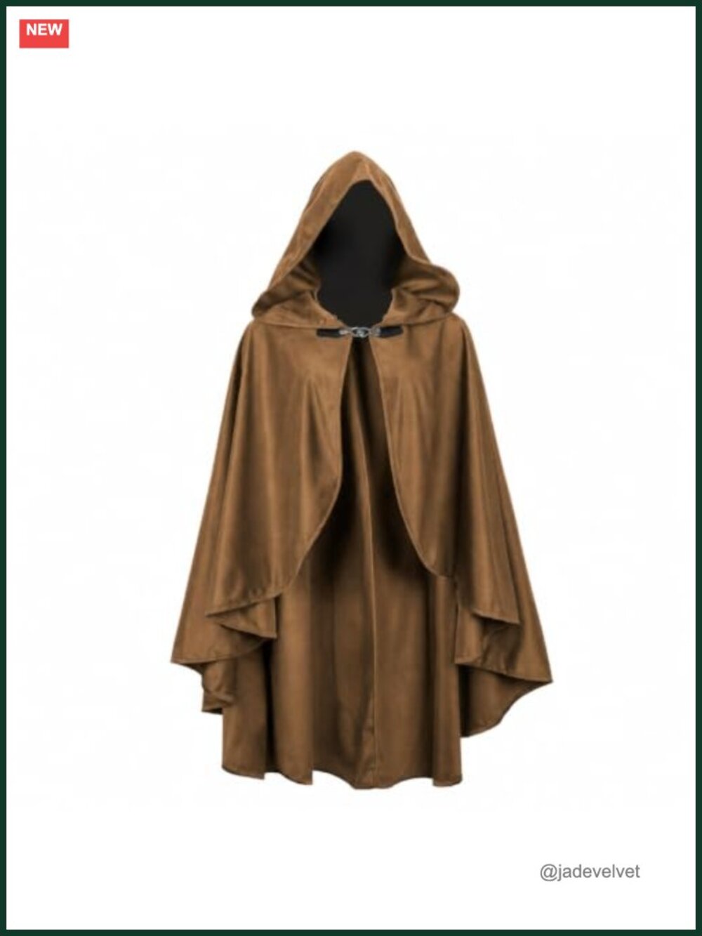 Medieval Hooded Cloak Cape Halloween Renaissance Costume Velvet